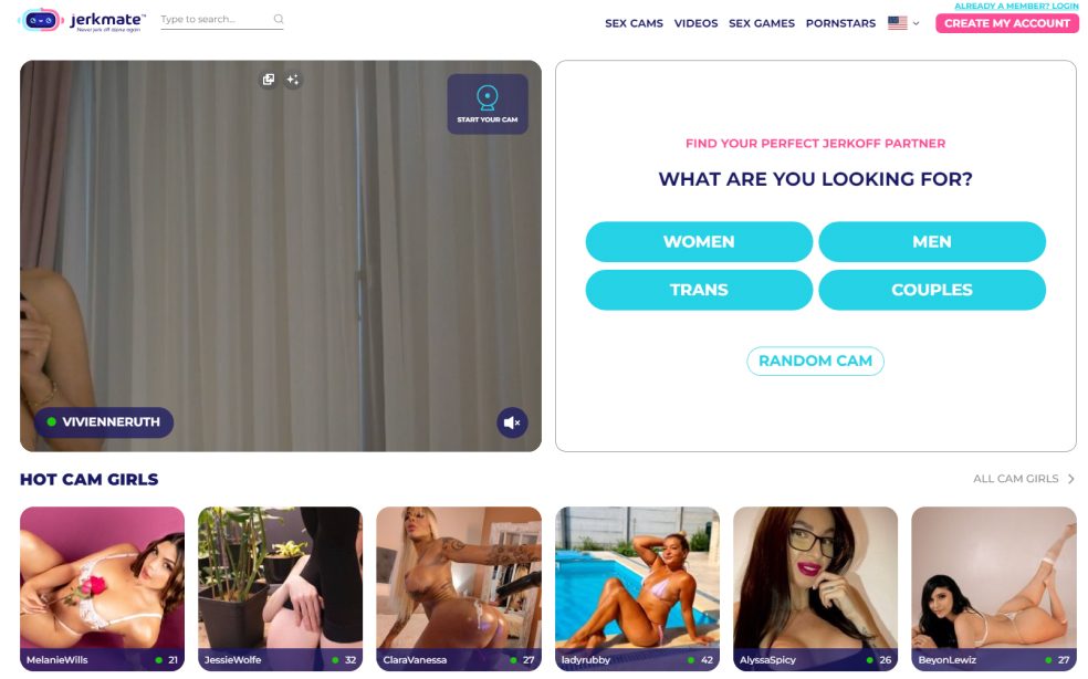 LIVE Cam Sites Trending Now: JerkMate Review